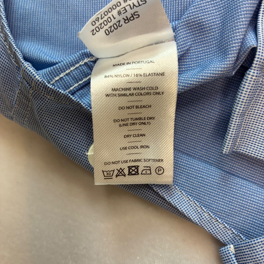 Rhone Commuter Shirt Mens Medium Blue Long Sleeve Button Up Performance Stretch - Picture 6 of 9